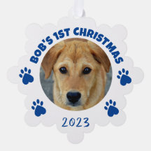 Natal de 1 rua de Cachorro Personalizado