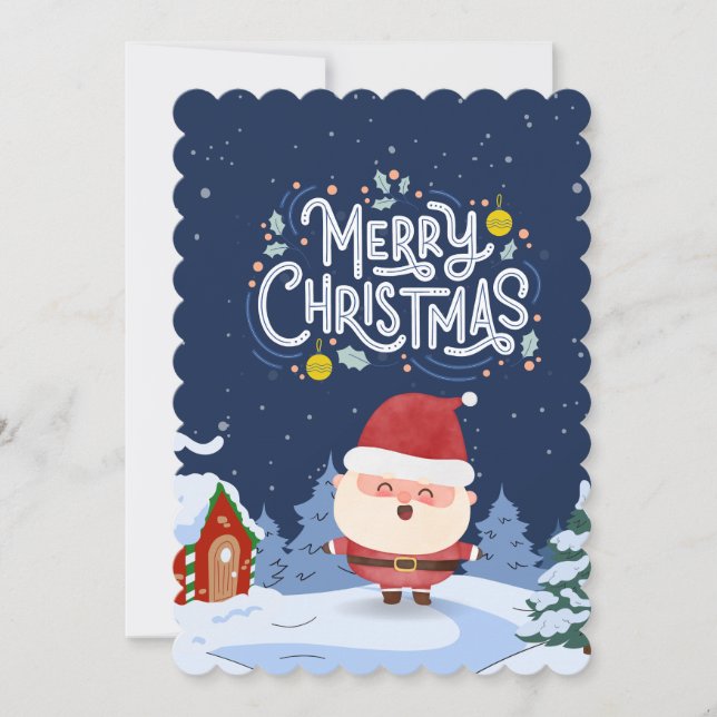 Natal de feliz de convite (Frente)