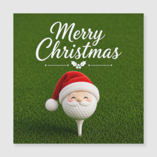 Natal de golfe com bola de golfe e tee com fita