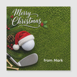 Natal de golfe com bola de golfe e tee com laço