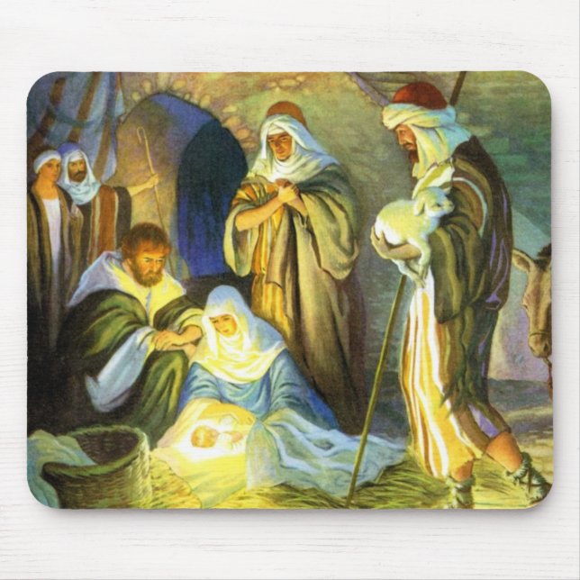 Natal de Jesus Mousepad do comedoiro (Frente)