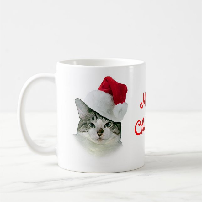 Natal de Meowy!  caneca (Esquerda)