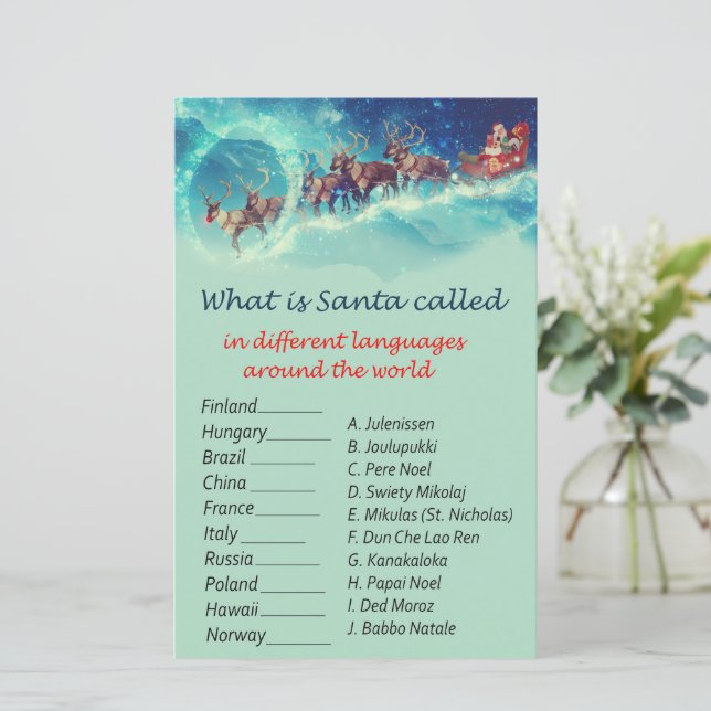 Natal de renas papais noeis em todo o mundo (Em pé/Frente)