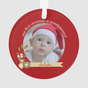 Natal de rua como ornamento personalizado de avós