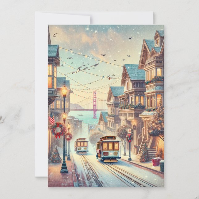 Natal de São Francisco, Cartão de Férias Minimalis (Frente)