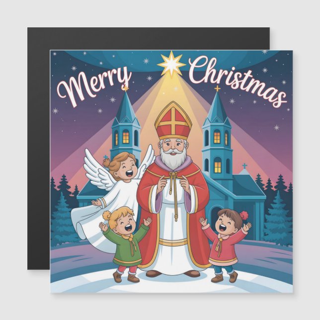 Natal de São Nicolau, Anjo e Crianças (Frente/Verso)
