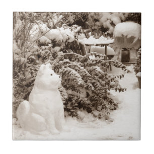 Natal de um cão de neve engraçado
