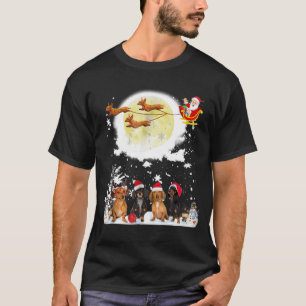 Natal divertido - Bela camiseta de cachorro