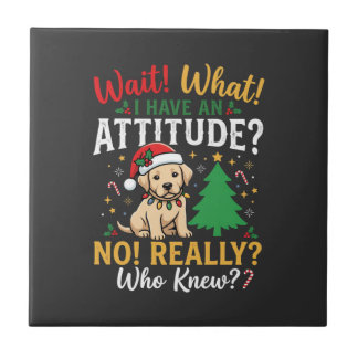 Natal Divertido Cão Atitude Feriado