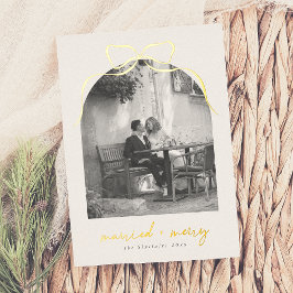 Natal do Arch do Arco Whimsical Casado e Feliz