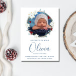 Natal do bebê Anúncio Foto do Natal<br><div class="desc">Não há tempo melhor para celebrar a chegada do seu bebê precioso do que durante a temporada de festas encantadora. Nosso Cartão de Férias de Natal Foto de Anúncio de Nascimento do Bebê "Bem-vindo ao Mundo" combina o calor da estação com a alegria de apresentar seu pequeno anúncio à família...</div>