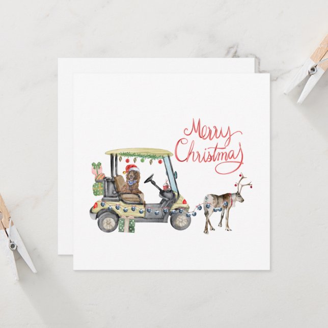 Natal do Carrinho de Golfe (Frente/Verso In Situ)