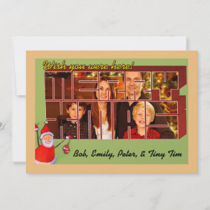 Natal do Estilo de Cartão Postal Vintage