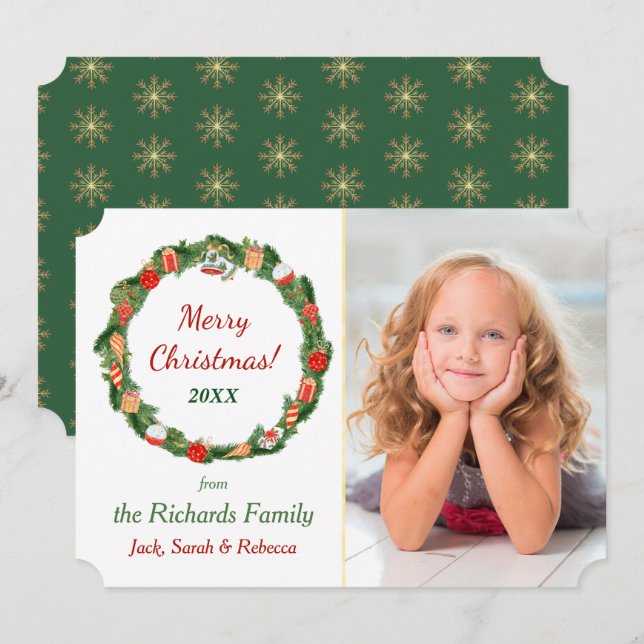 Natal do Modelo de Fotografia da Frota de Decoraçã (Frente/Verso)