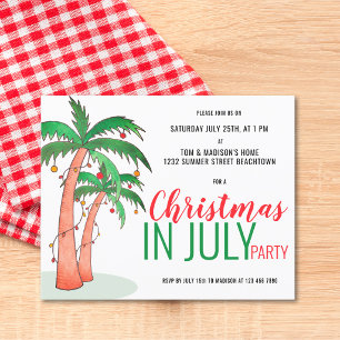 Natal do orçamento no Convite de festas de julho
