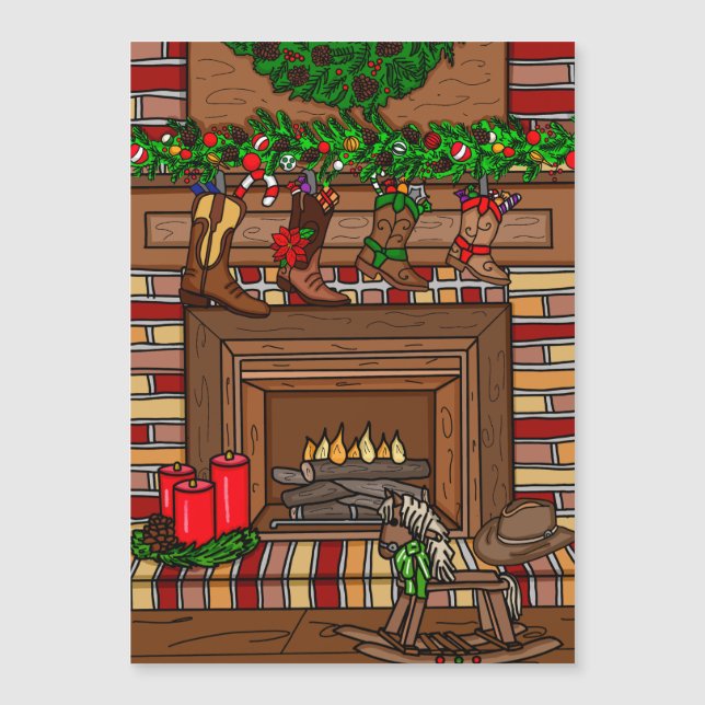 Natal do País | Boot Stockings de cowboy (Frente)