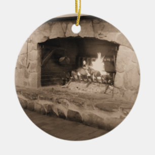 Natal do país no ornamento da cabine