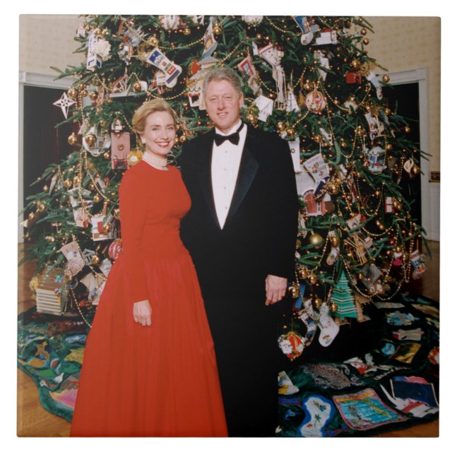 Natal do Presidente dos EUA Bill Clinton & Hillary (Frente)