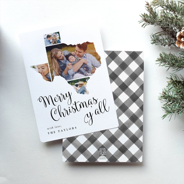 Natal do Texas | Cartão de Colagem de Fotos de Fer (Criador carregado)