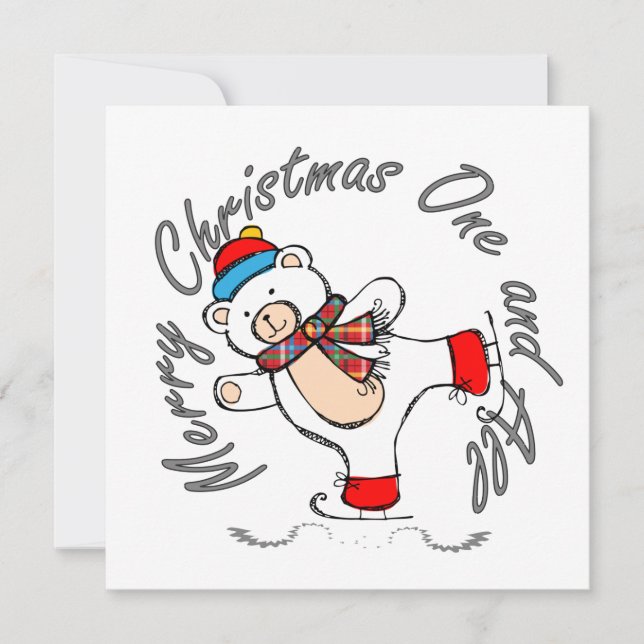 Natal Do Urso Polar De Pé De Ice (Frente)