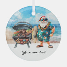 Natal em julho com Papais noeis no feriado de prai