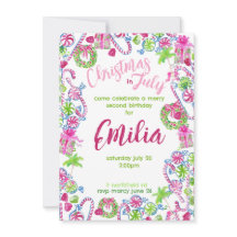 Natal em julho Convite de Aniversário