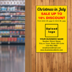 Natal em julho - Venda comercial Yellow Poster