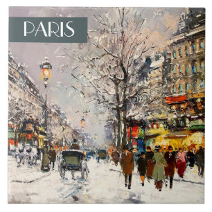Natal em Paris. Azulejos Cerâmicos Presentes de N