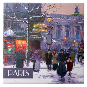 Natal em Paris. Azulejos Cerâmicos Presentes de N
