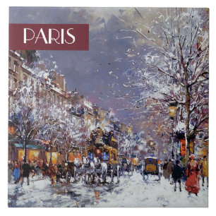Natal em Paris. Azulejos Cerâmicos Presentes de N