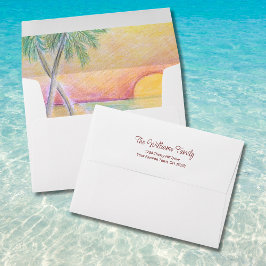 Natal em praia tropical em julho Endereço de devol