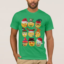 natal emoji decorações de camisa engraçada-design