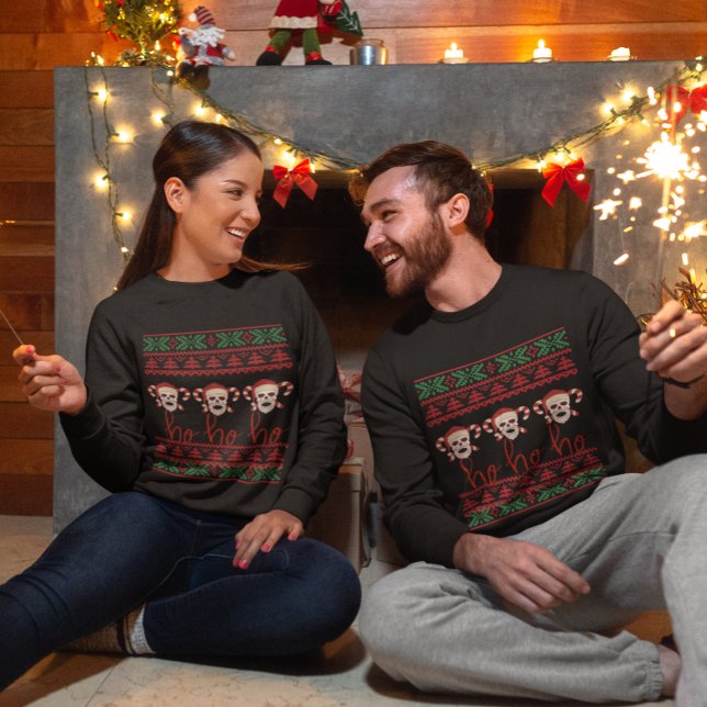 Natal Feio, Suéter Ho Ho Ho Skeleton Natal (Criador carregado)