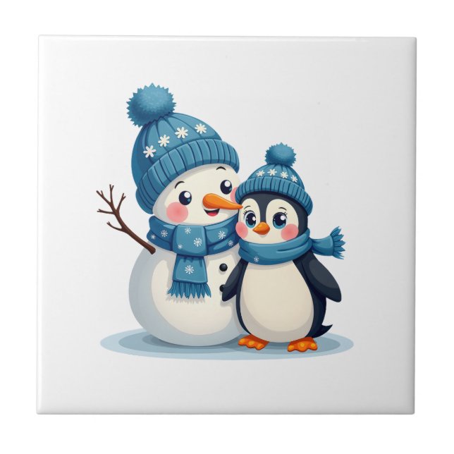Natal Feliz Natal Para Presente Pinguim Boneco de  (Frente)