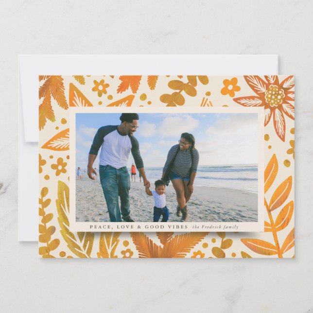 Natal Festivo do Feriado Botânico do ouro (Frente)