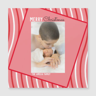 Natal Foto Pink Chuva de Cor Peppermint