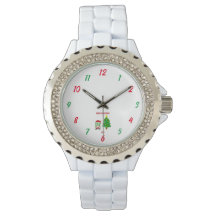 Natal FrankenQueijo - Relógio de Rinestone Feminin