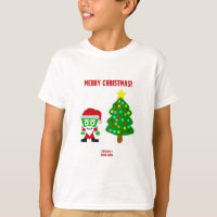Natal FrankenQueijos Camisas Básicas Brancas