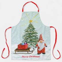 Natal Gnomo Apron Large