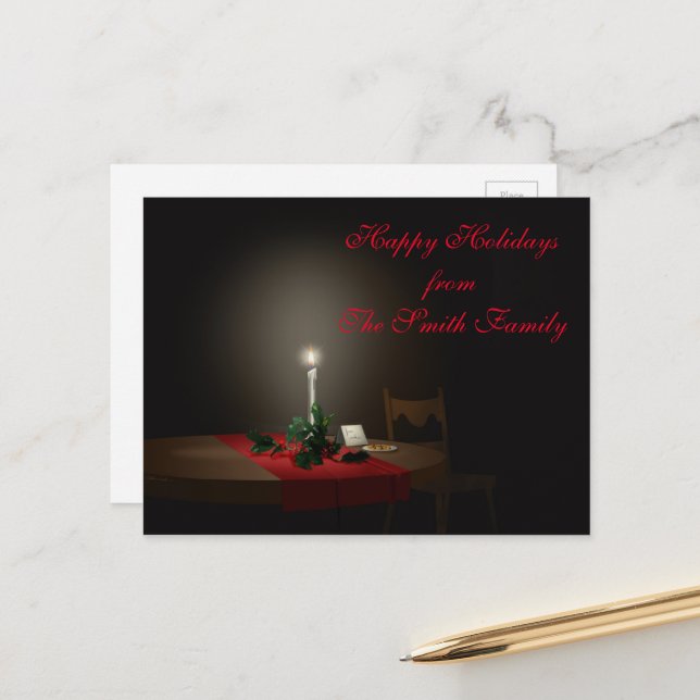 Natal grátis - 8 Cartões Postes Pk personalizados (Frente/Verso In Situ)