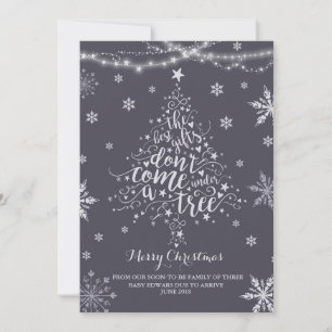 Natal Gravidez Anúncio de Natal