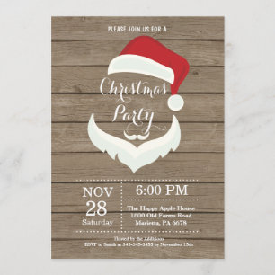 Natal Holiady Convite de festas Papai Noel