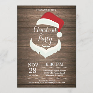 Natal Holiady Convite de festas Papai Noel