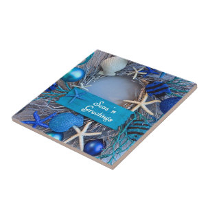 Natal litoral tropical do feriado do Seashell