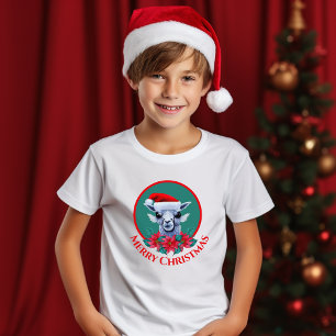 Natal Llama e Fúria com a camiseta do garoto de te