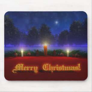 Natal mais brilhante Mousepad das visões