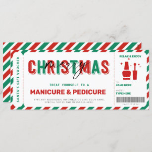 Natal Manicure Pedicure Gift Voucher Mani
