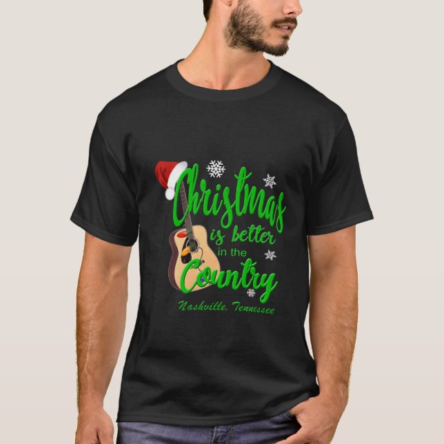 Natal melhor na camisa do feriado dos homens do (Frente)