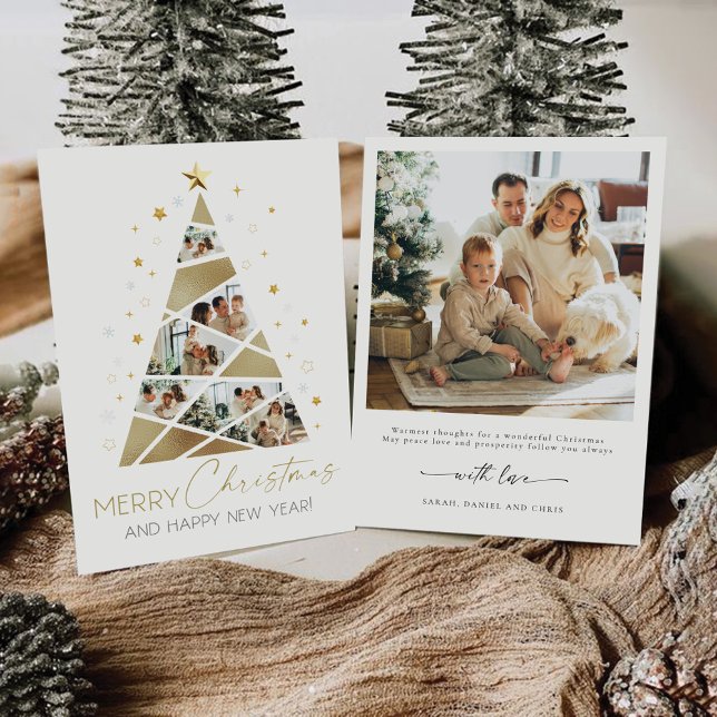 Natal minimalista com Cartão com fotos (Criador carregado)