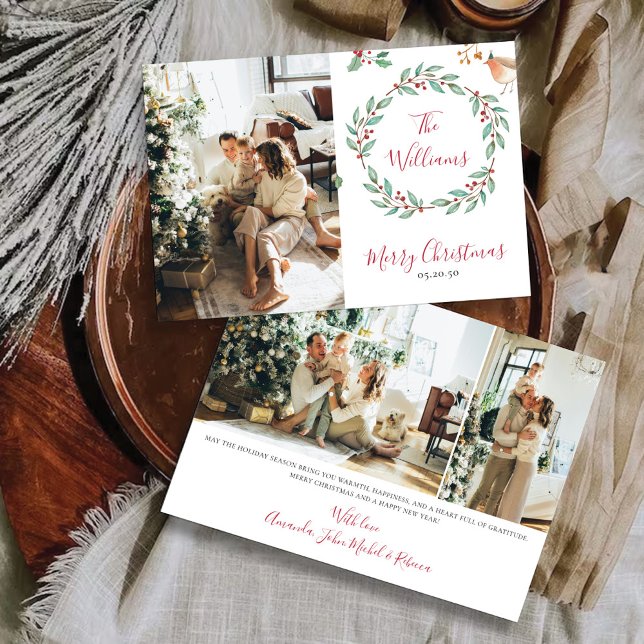 Natal minimalista com Cartão com fotos (Criador carregado)